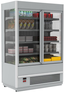 Горка холодильная Полюс FC20-07 VV 1,9-1 (распашные двери стекл фронт)