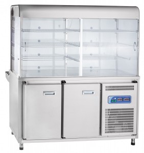 Прилавок-витрина холодильный Abat ПВВ(Н)-70КМ-С-01-ОК