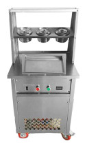 Фризер для жареного мороженого Foodatlas KCB-1F (контейнеры, стол для топпингов)