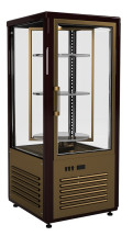 Витрина кондитерская Полюс D4 VM 120-2 0109-0102 (R120Cвр) коричнво-золотой