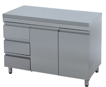 Стол-тумба АТЕСИ СТ-2/1200/600 (с ящиками)