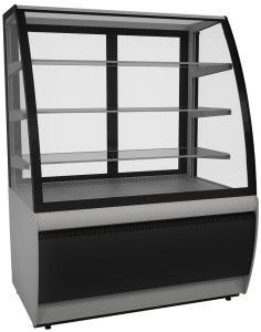 Витрина кондитерская Полюс K70 VV 1,3-1 9006-9005 (ВХСв-1,3д Carboma Люкс ТЕХНО)