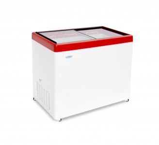 Ларь морозильный  СНЕЖ МЛ-350 (красный)