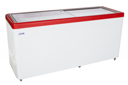 Ларь морозильный  СНЕЖ МЛ-500 (красный)