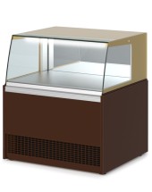 Витрина нейтральная Гольфстрим Селенга C РС 60 Фронт RAL 8017 (структура RAL 1036)